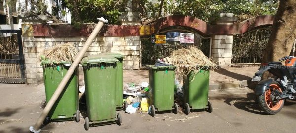 Stock Photo of Garbage and Trash Cans