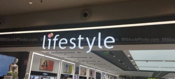 Stock Photo of Lifestyle Store Display Board