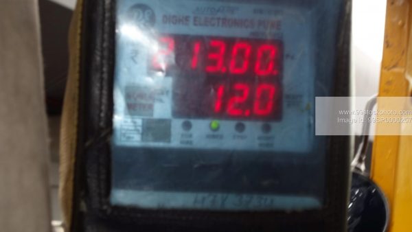 Stock Photo of Meter Reading of Mumbai Rickshaw