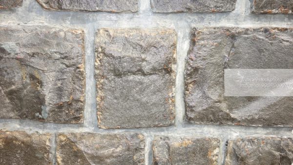 Stock Photo of Basalt Stone Wall Type 2