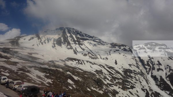 Stock Photo of Rohtang Pass Hill with Snow Type 1