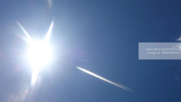 Stock Photo of Sun and Clouds