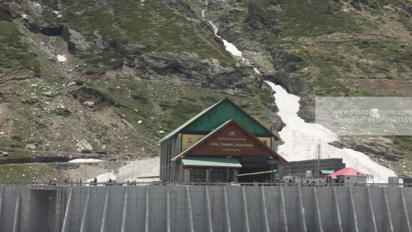 Stock Photo of North Side View of Atal Tunnel Rohtang