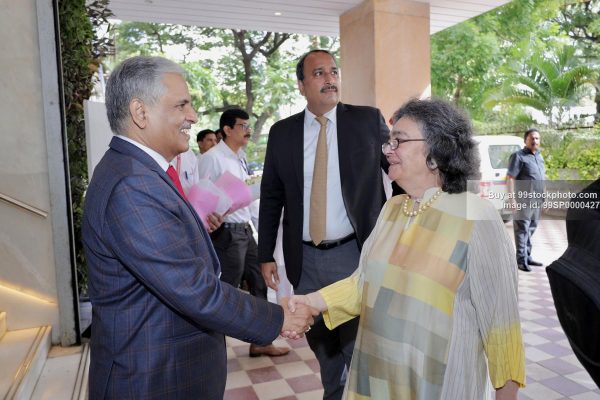 Stock Photo of Zia Mody with Justice Dinesh Kumar| 99 Stock Photo